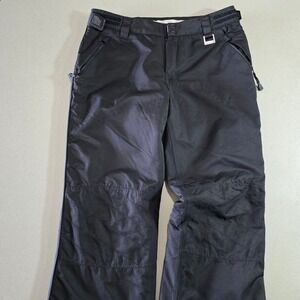 Ocean & Earth Black Insulated Snow Pants Quilted Knees Size Large L/G